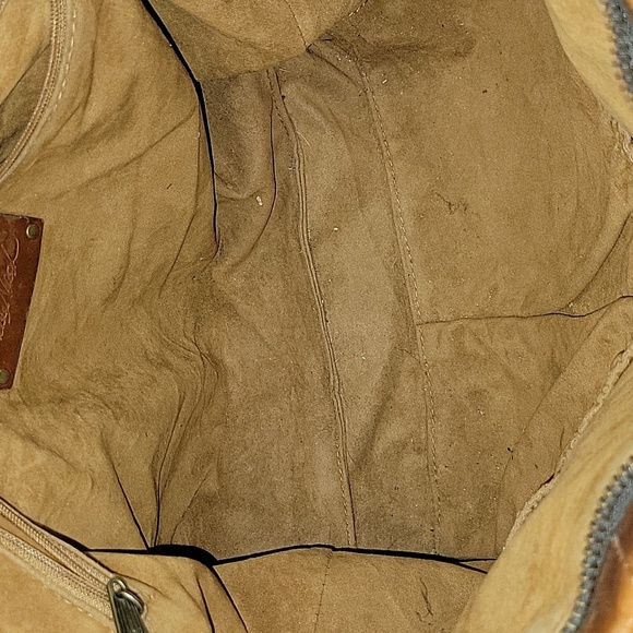 Patricia Nash Talloria Tooled Brown Leather Tote Shoulder Bag Handbag Purse - Picture 10 of 12